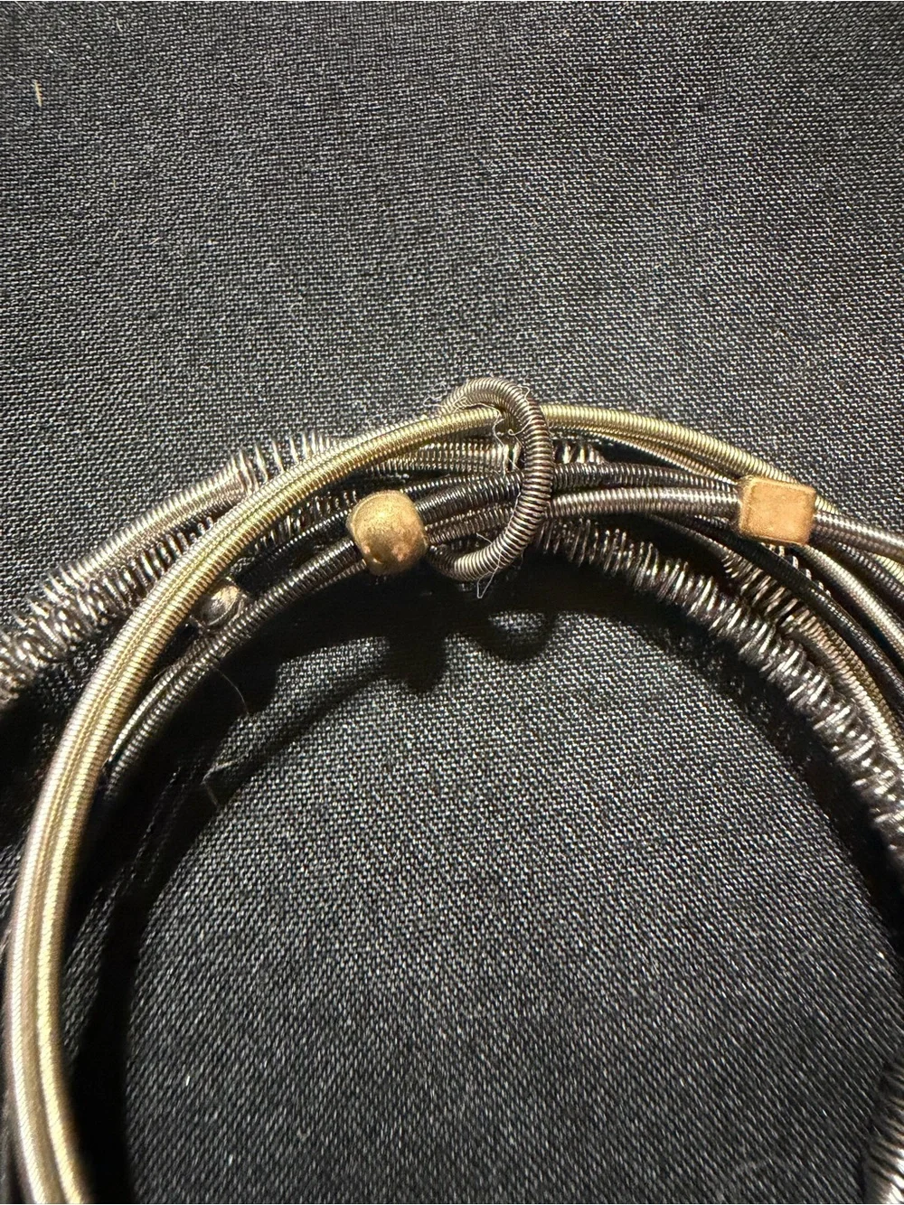 Mixed-Metal, Stretch Black Bangle Bracelet Set - Women Jewelry